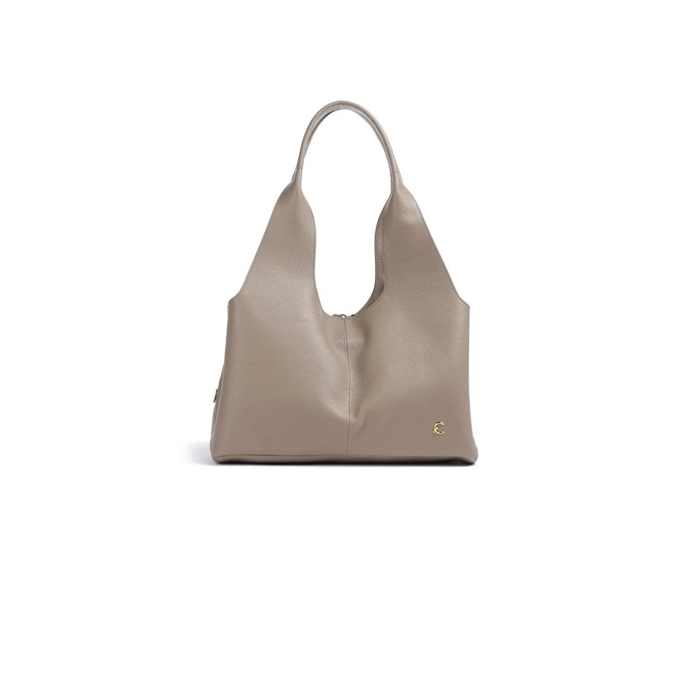 COCCINELLE shoulder bag Nell Handbag Grained Leather Warm Taupe - Image 2