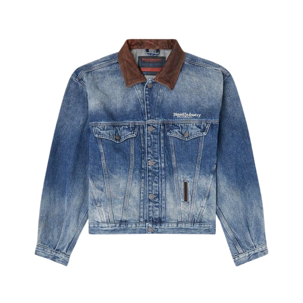Diesel Men's Gray D-Denver-S1 Jacket - Denim Jackets - S - Jackets