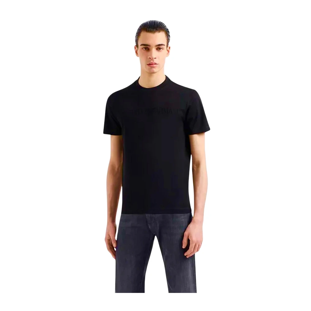 Emporio Armani Herren Blau Oberteile, Sgröße: