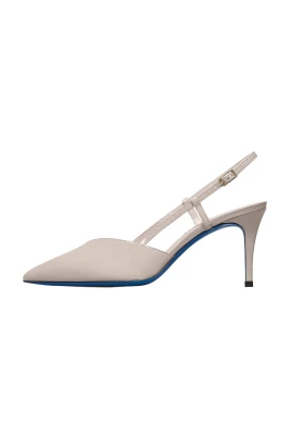 Slingback i nude lack