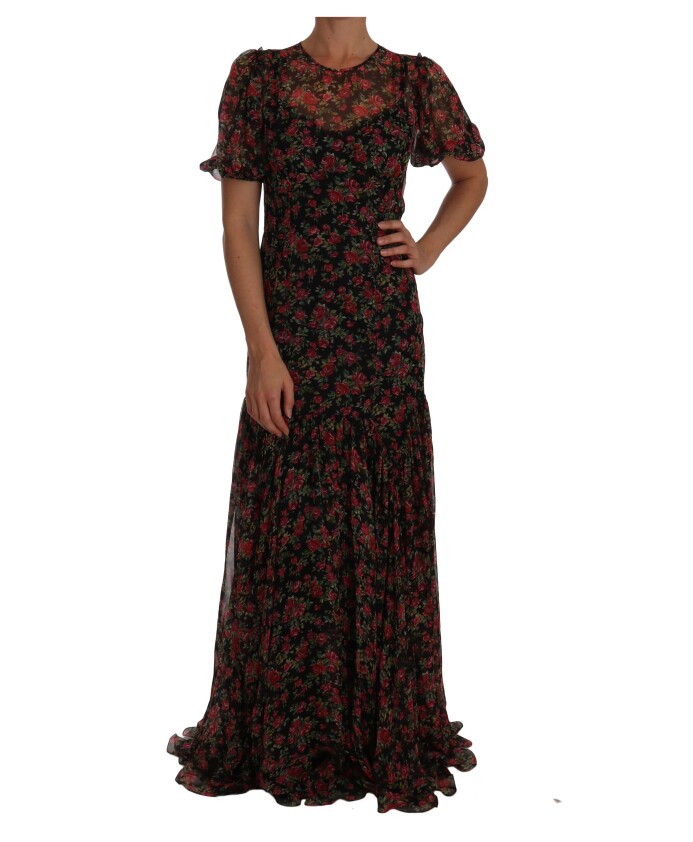 robe-en-soie-a-fleurs-a-line