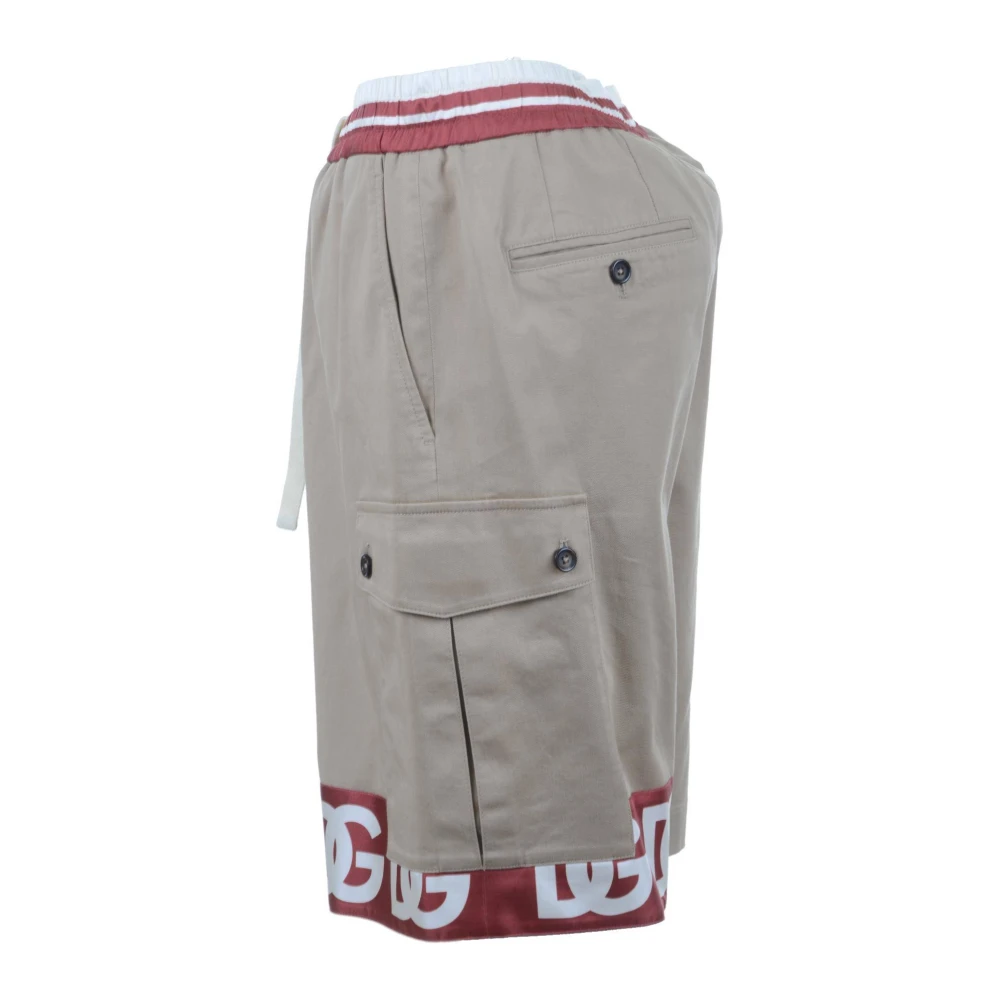 Dolce & Gabbana Cargo Bermuda Shorts voor mannen Brown Heren