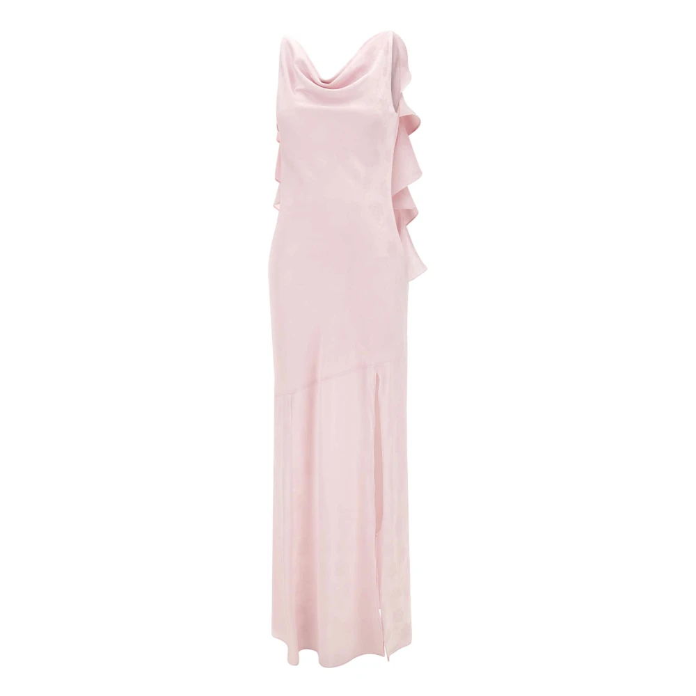 Rotate Birger Christensen , Gowns, Female, Pink, M, Maxi Waterfall Dress - Image 4
