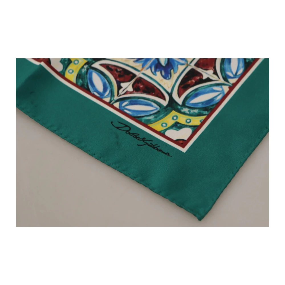 Dolce & Gabbana Zijden Vierkante Sjaal Wrap Multicolor Heren