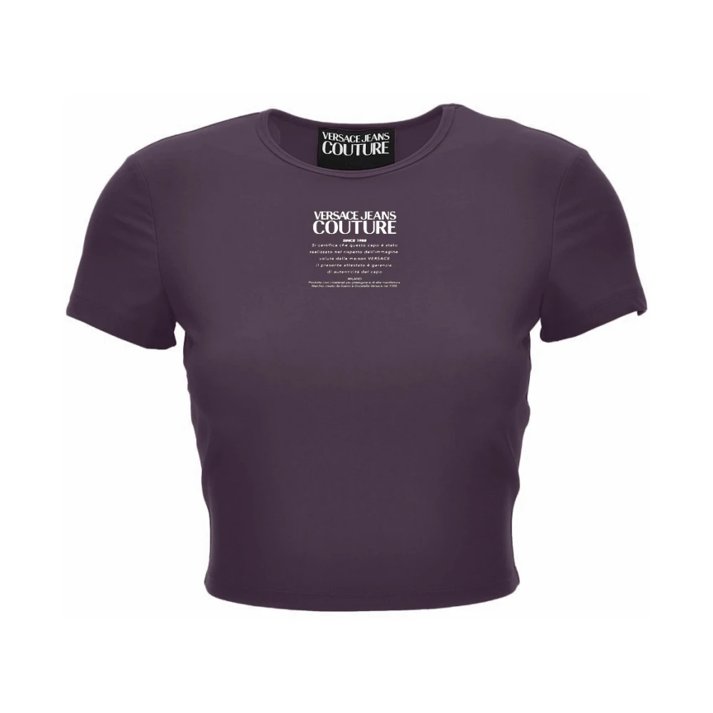 Versace Jeans Couture T-shirts en Polos Purple Dames