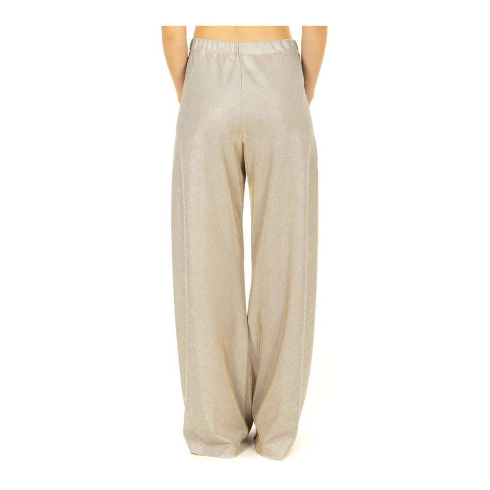 Circus Hotel Wide Trousers Beige Dames