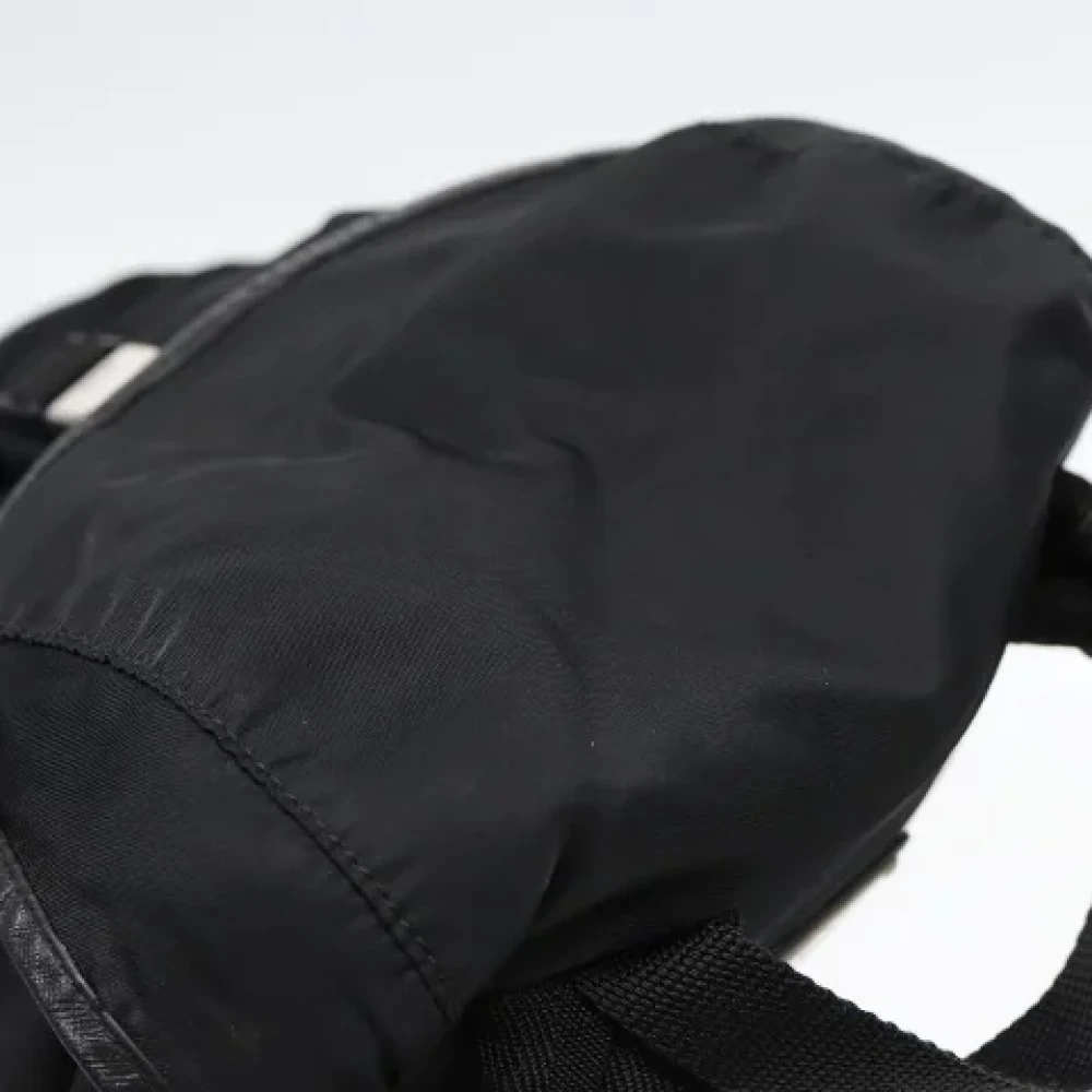 Prada Vintage Pre-owned Nylon backpacks Black Dames