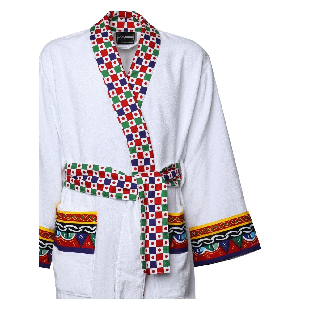 Dolce & Gabbana Katoenen Terry Accessoires met Bedrukte Details Multicolor Heren