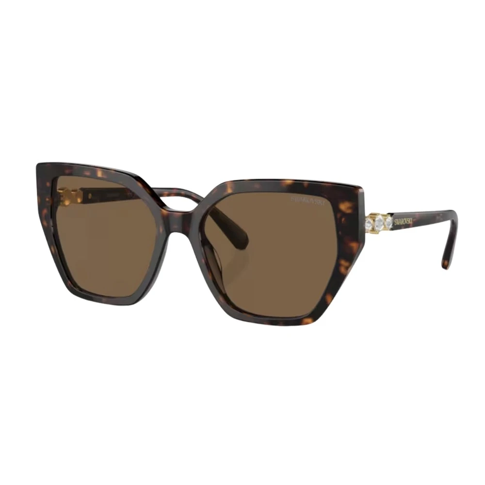 Swarovski Women's Brown Sk6016 Sunglasses - Sunglasses - 56 Mm - Accessories