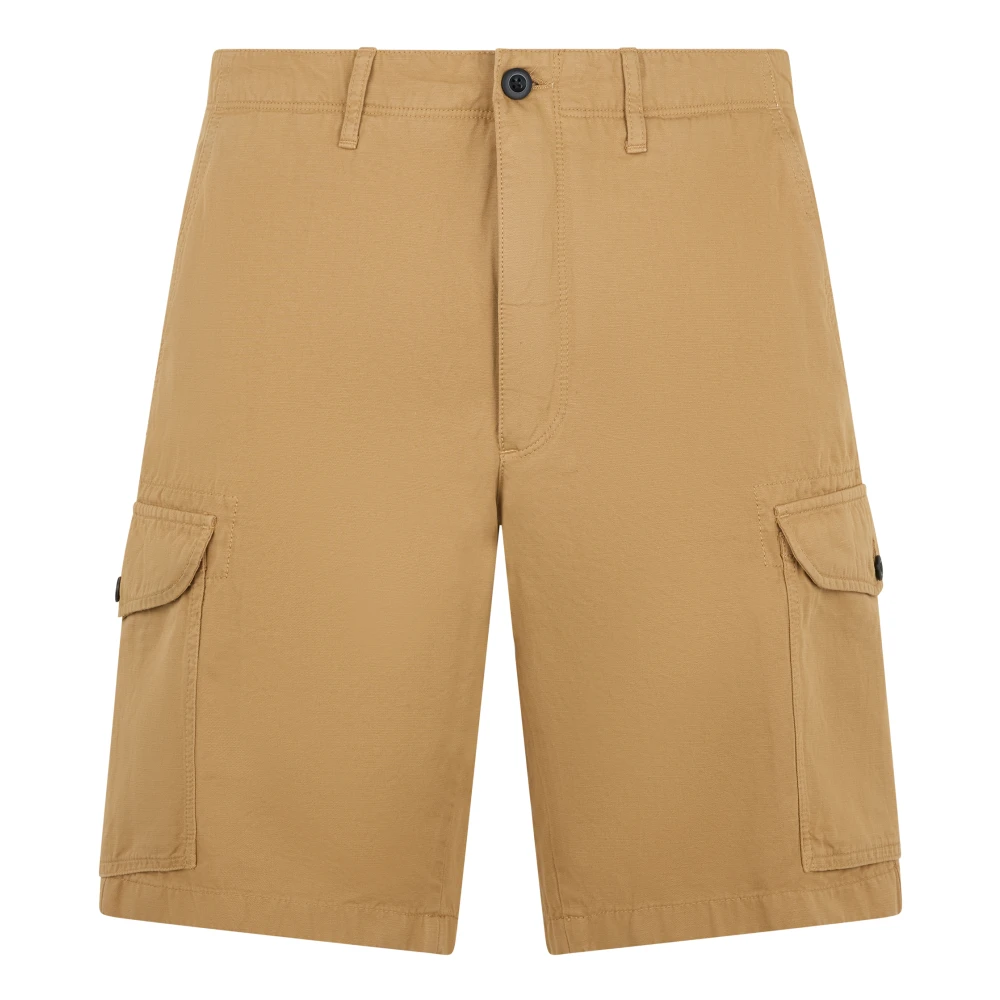 Slowear Beige Casual Shorts, Male, W32, Bermuda Cargo Shorts