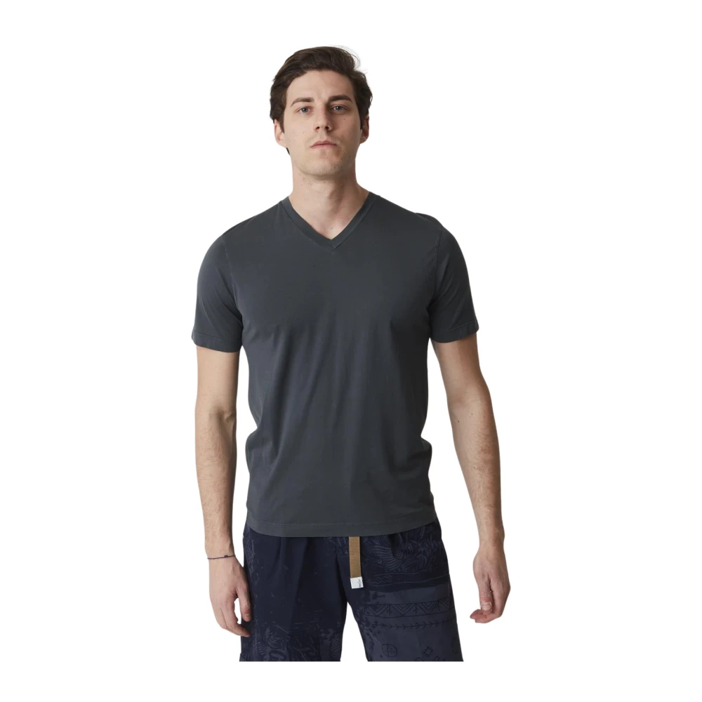 Daniele Fiesoli V-Hals T-Shirt Black Heren