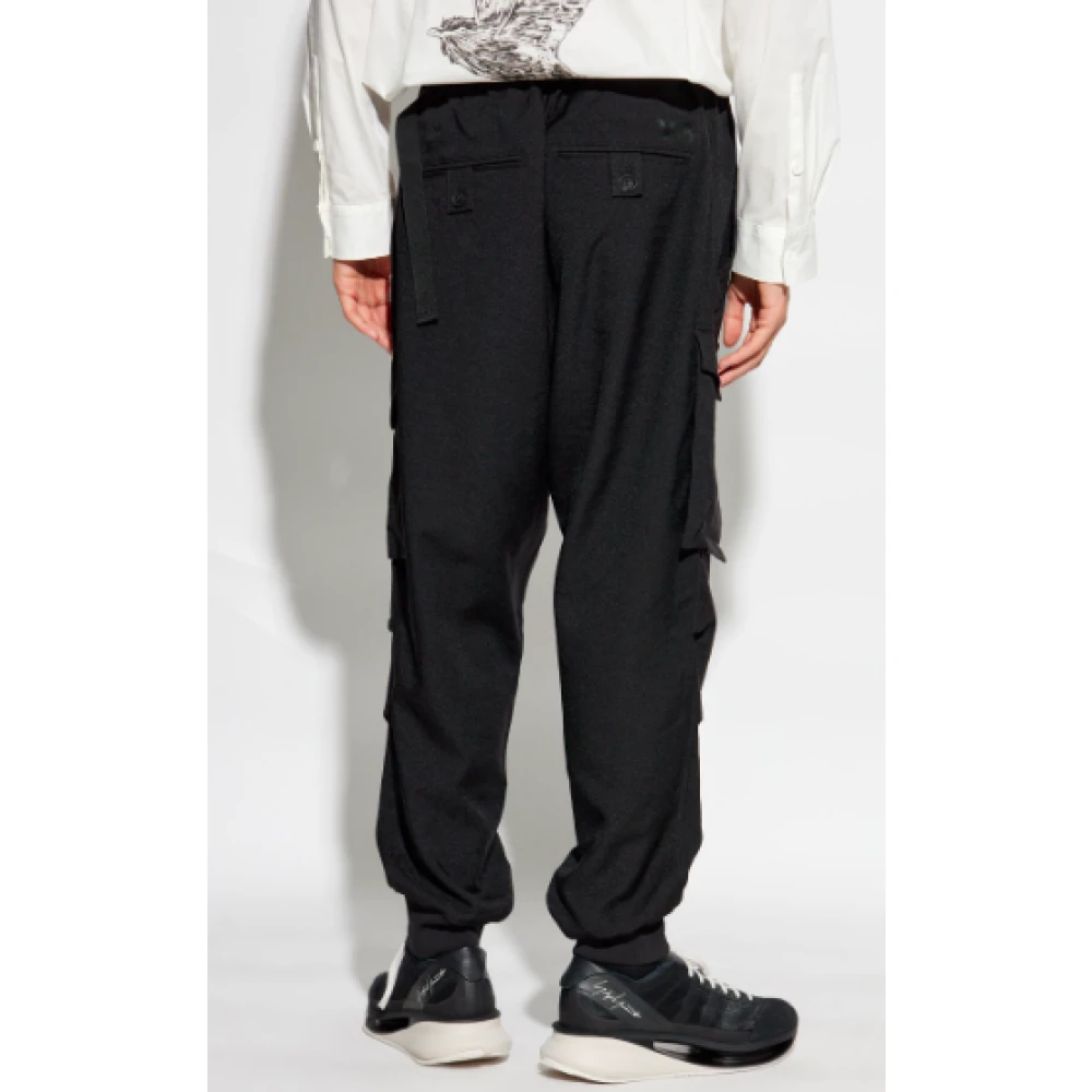 Y-3 Zwarte Casual Broek Black Heren