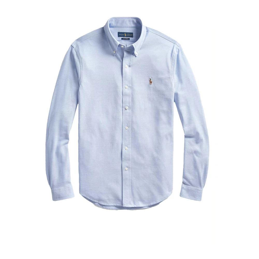 Ralph Lauren Mesh Oxford Button-Down Overhemd Blue Heren
