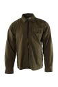 overshirt-en-coton-vert-style-gabardine