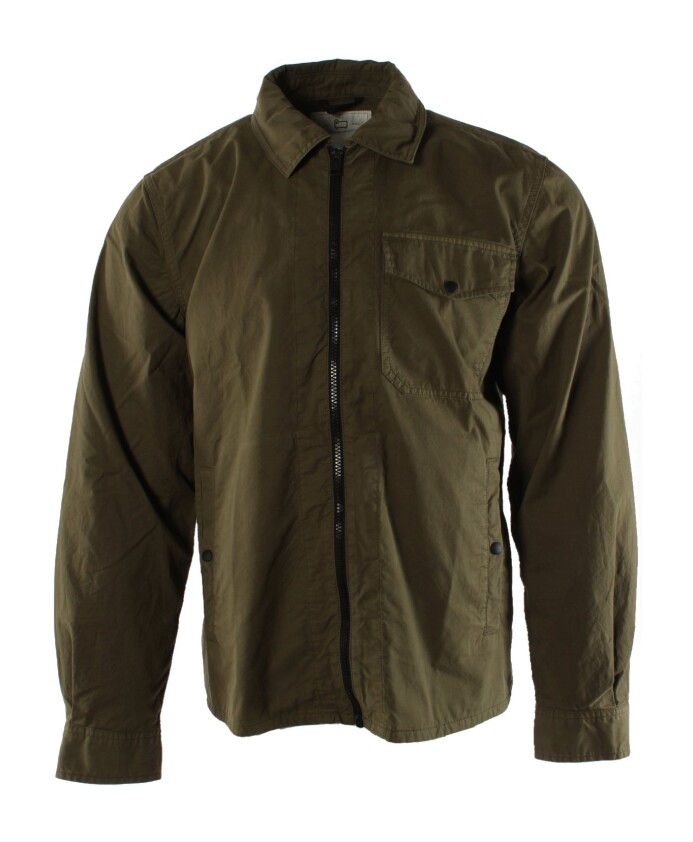 overshirt-en-coton-vert-style-gabardine