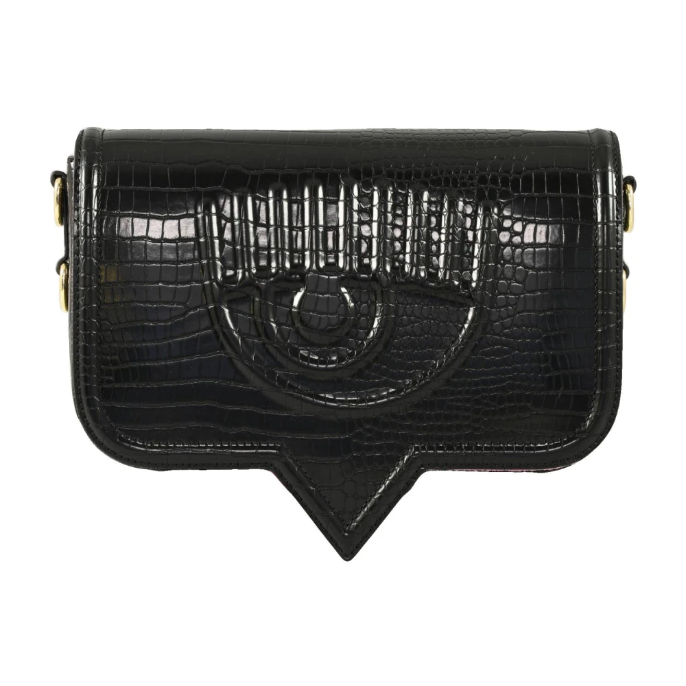 Chiara Ferragni Collection Stijlvolle PU-tas Black Dames