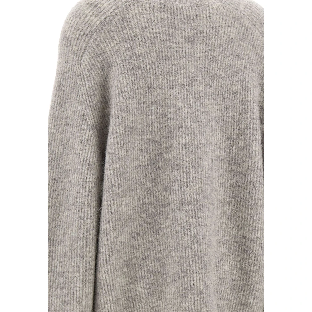 Rotate Birger Christensen Gezellig Grijs Wol Alpaca Coltrui Sweater Gray Dames