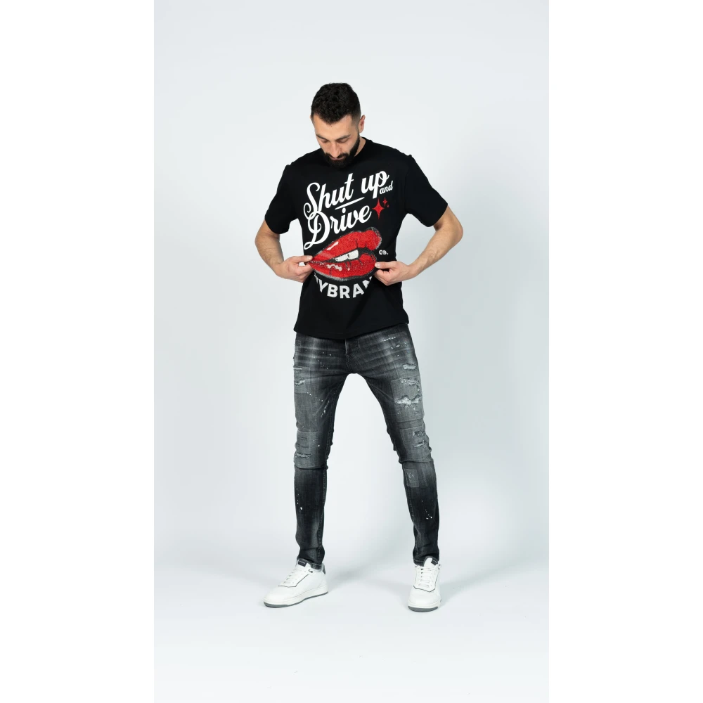 My Brand Zwarte Drive Tee Black Heren