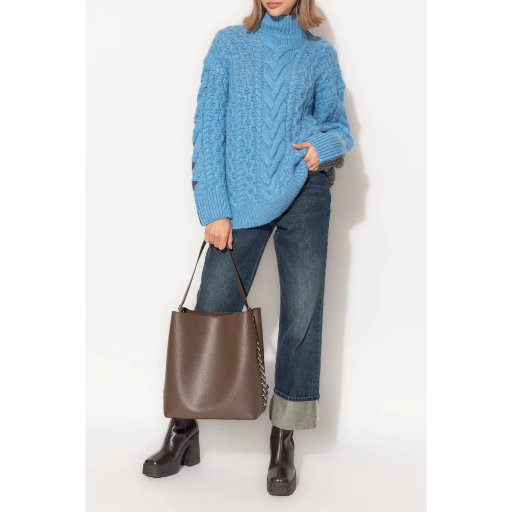 Stella Mccartney Wollen Turtleneck Blue Dames
