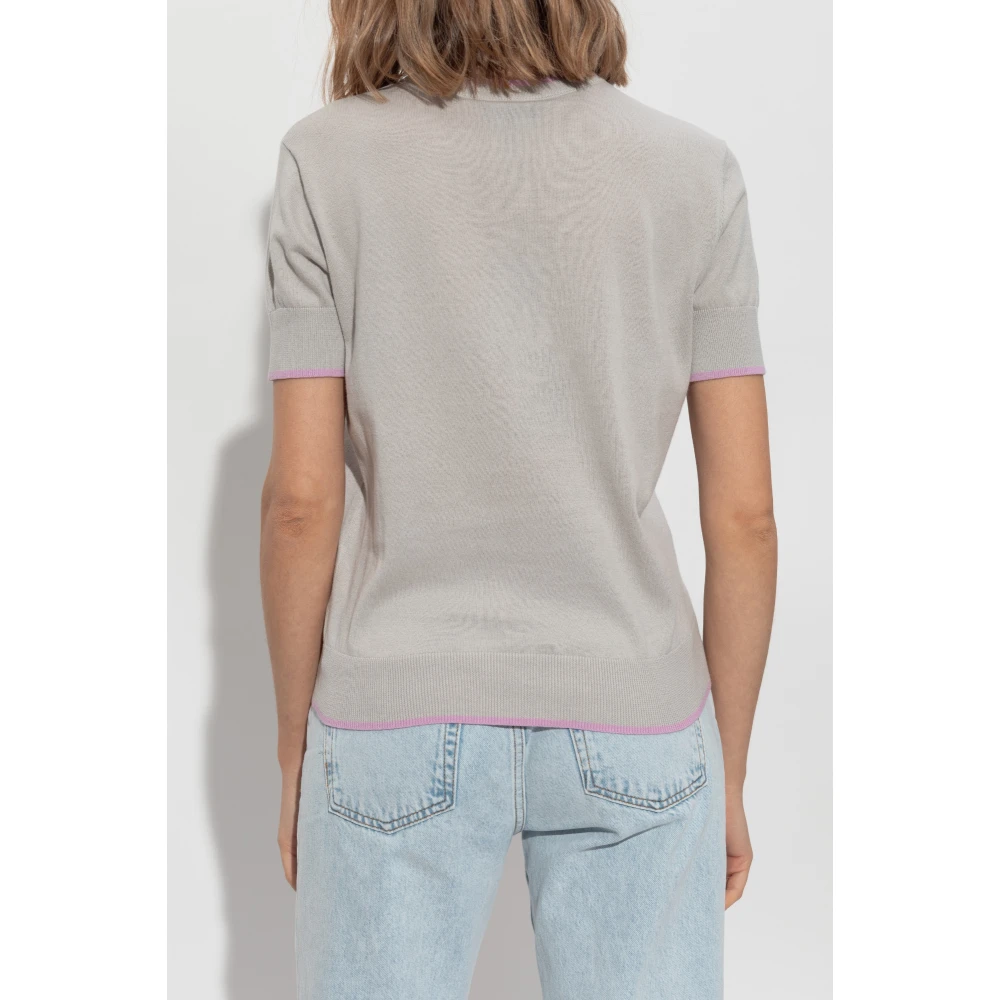 Emporio Armani Top met monogram Gray Dames
