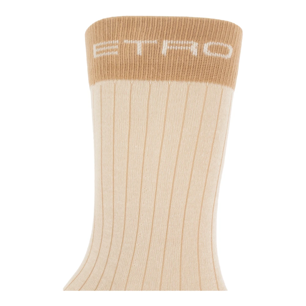 ETRO Katoenen sokken Beige Heren