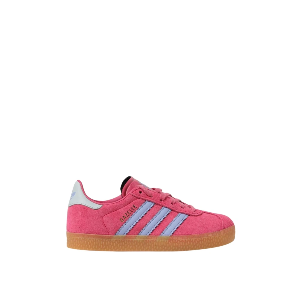 Adidas Originals Men's Pink Classic Suede Upper Low Top Sneakers