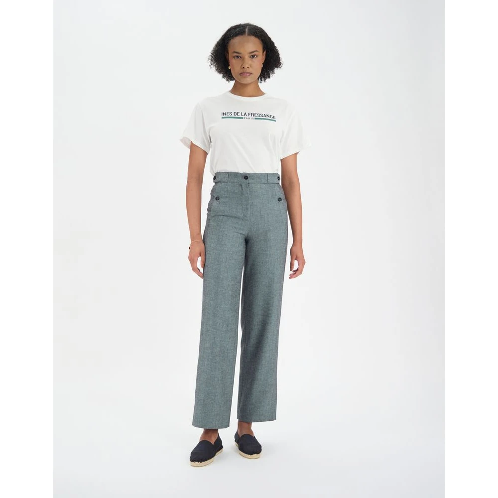 Ines De La Fressange Paris Piotr broek met darts Gray Dames