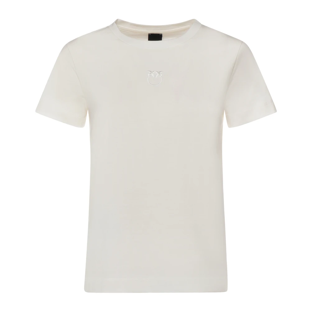 Pinko Women's White T-Shirts, M, Crew Neck T-Shirt