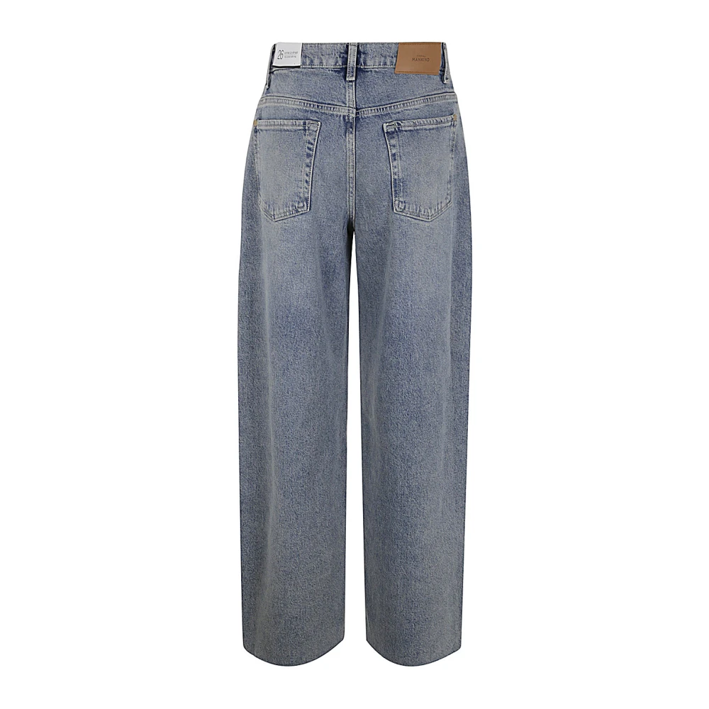 7 For All Mankind Jeans Straight Bleu Blue Dames