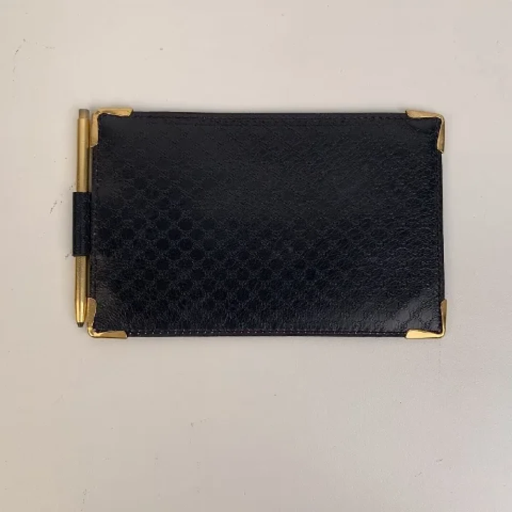 Gucci Vintage Pre-owned Leather wallets Blue Dames