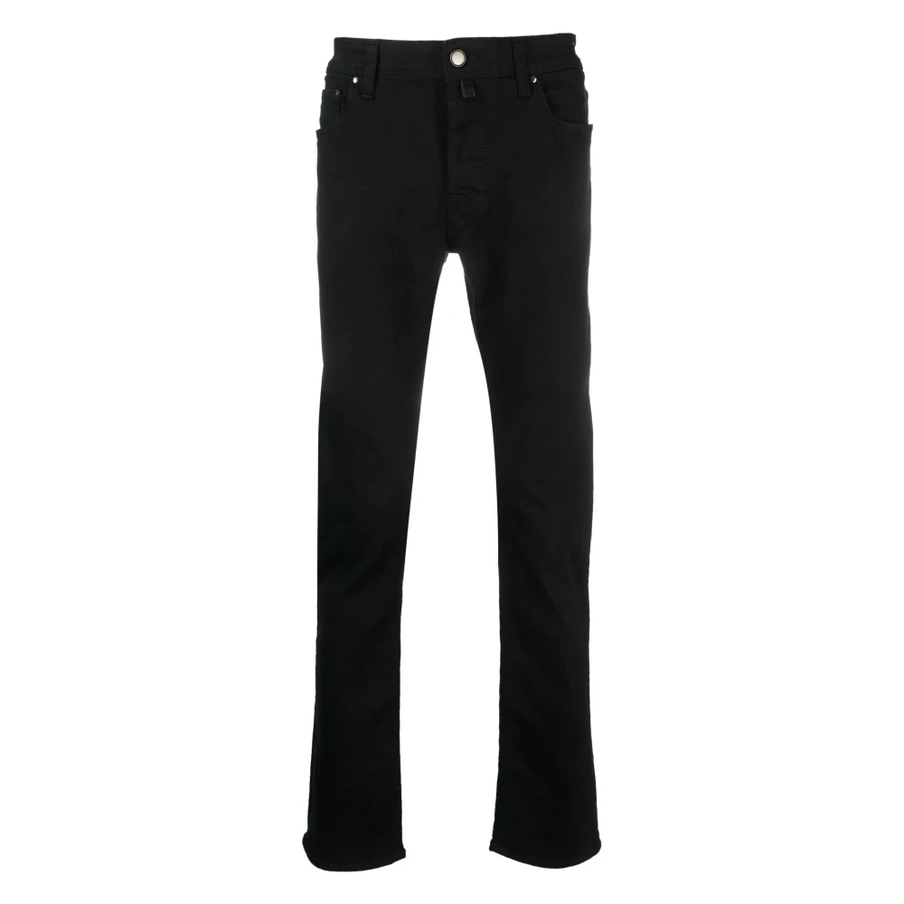 Jacob Cohën Zwarte Straight Jeans Black Heren