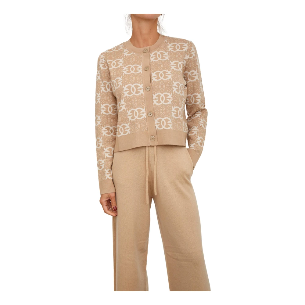 Pinko Women's Brown Half Breed Cardigan
