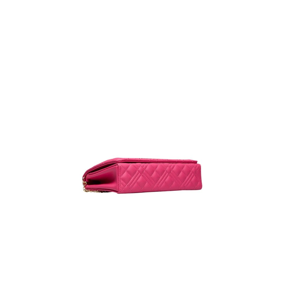 Love Moschino Fuchsia Crossbody Tas met Ketting Pink Dames