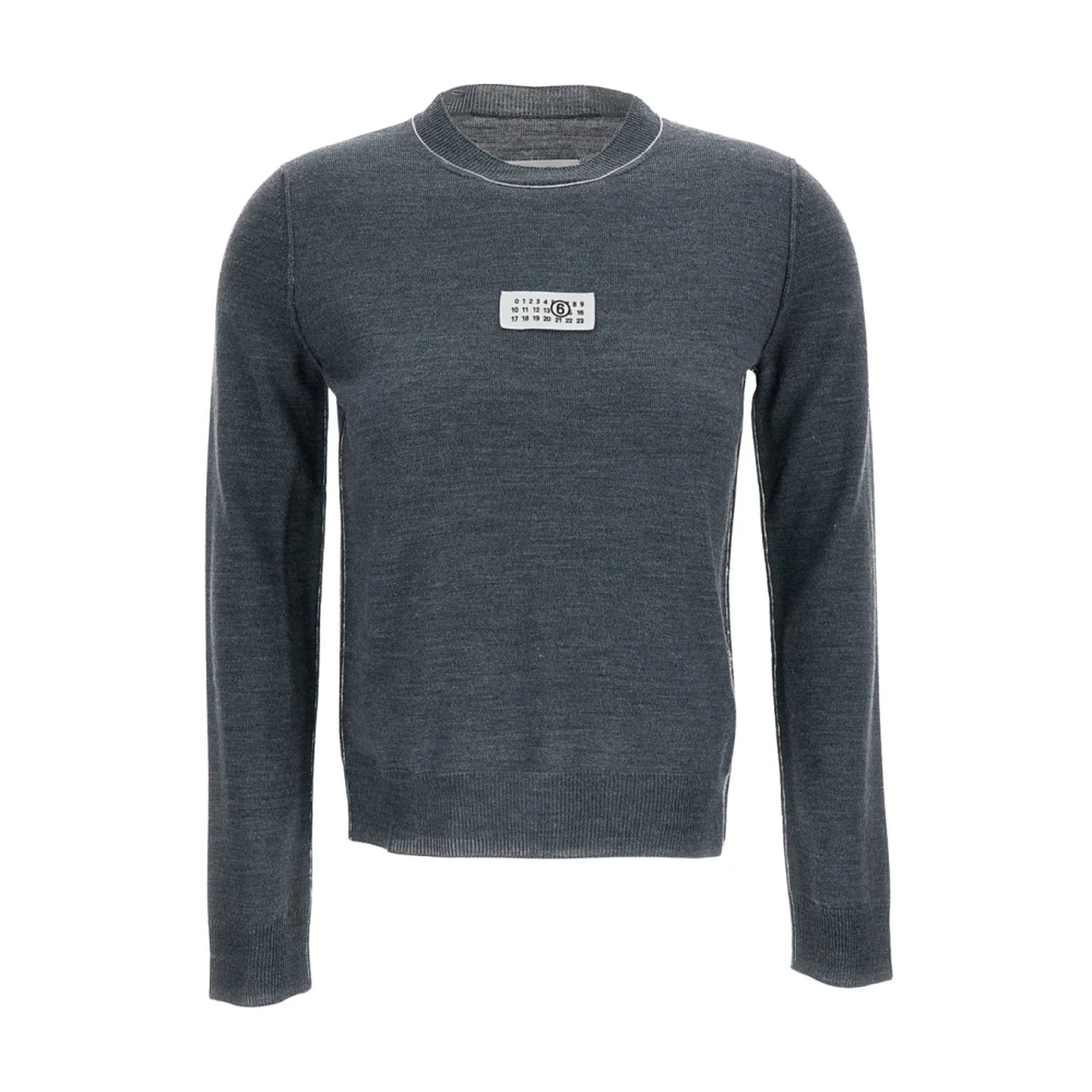 Mm6 Maison Margiela Donna Grigio Maglie, L, New,