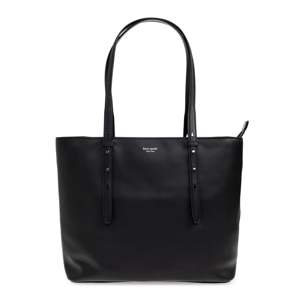 Kate Spade Schwarz Do It All Fine Grain Leather Zip Tote Bag - Image 5