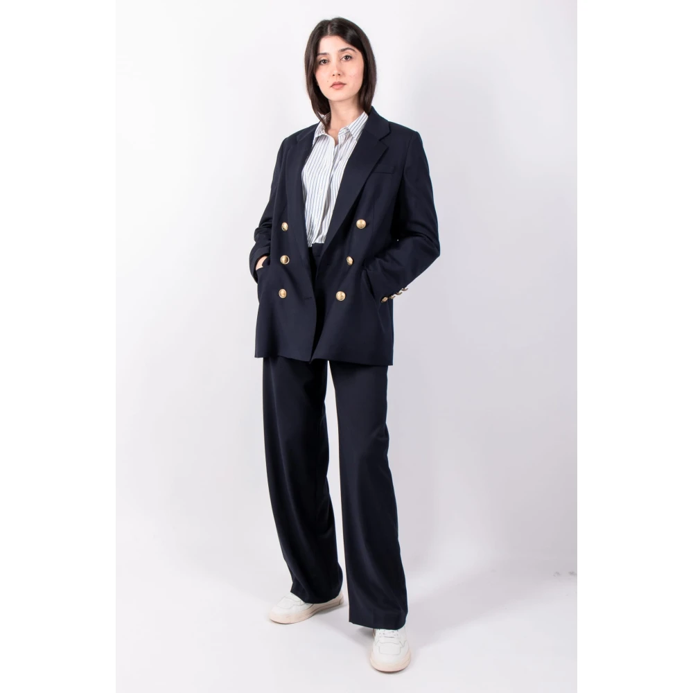 drykorn Navy Desk Broek Blue Dames