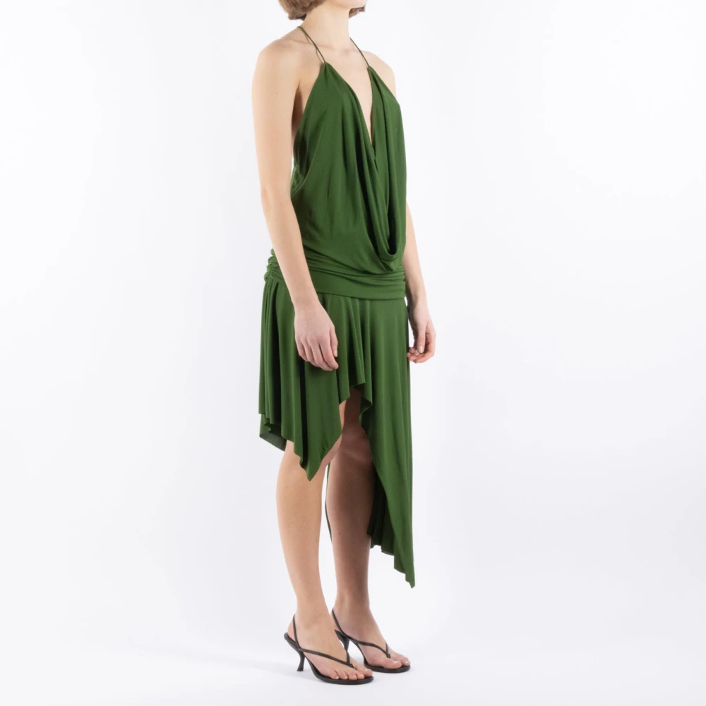 Acne Studios Donkergroene Jurk Green Dames