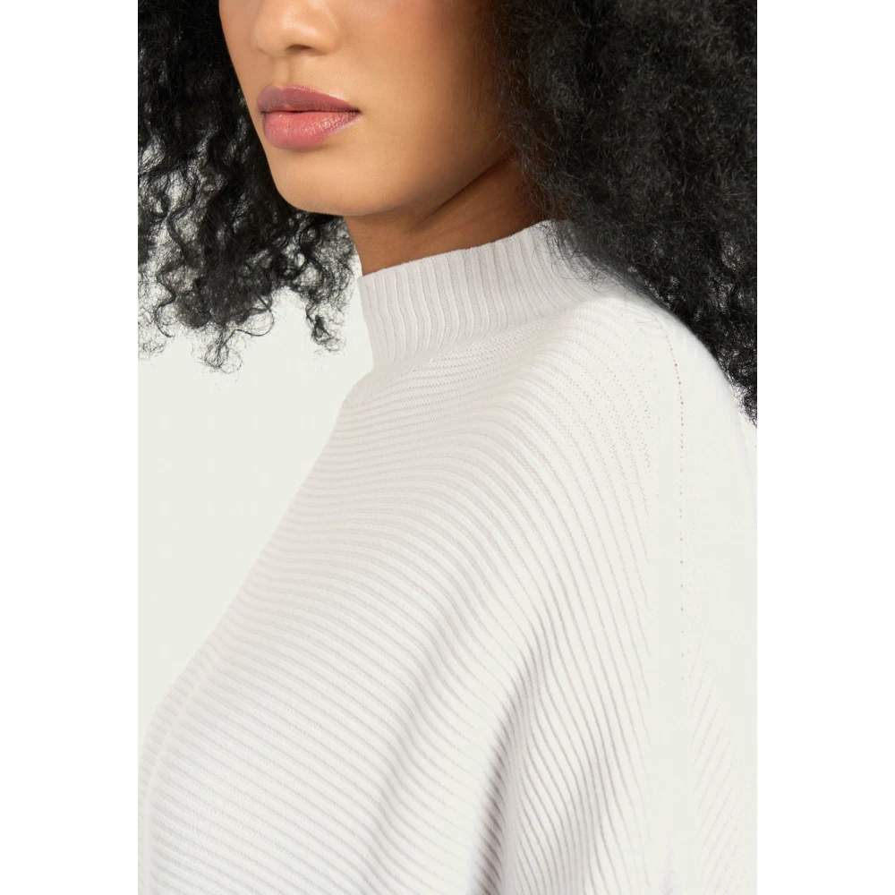 Vicario Cinque Kraterhals Sweater White Dames