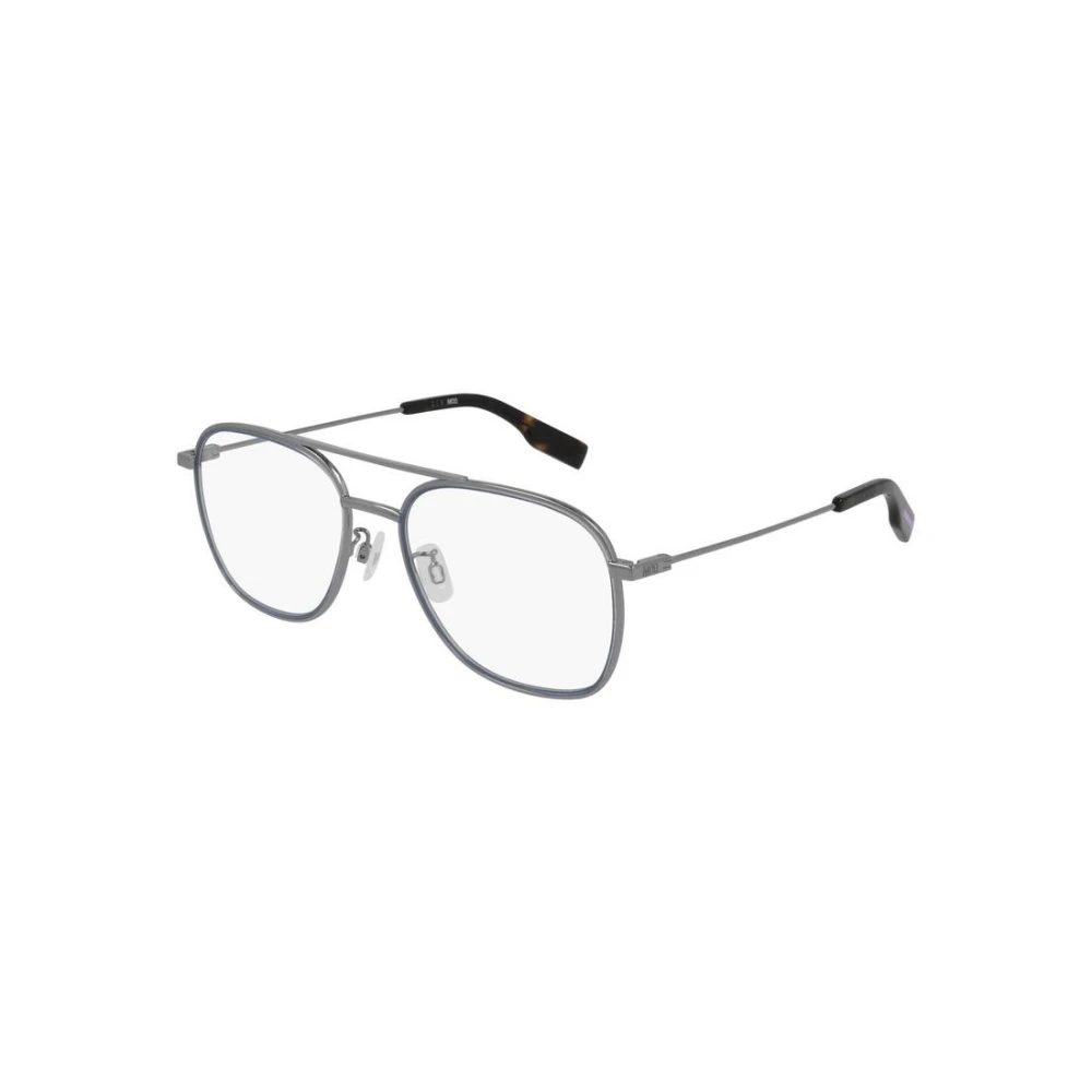 Alexander McQueen Modern Rund Solglasögon Svart Ram Gray, Unisex