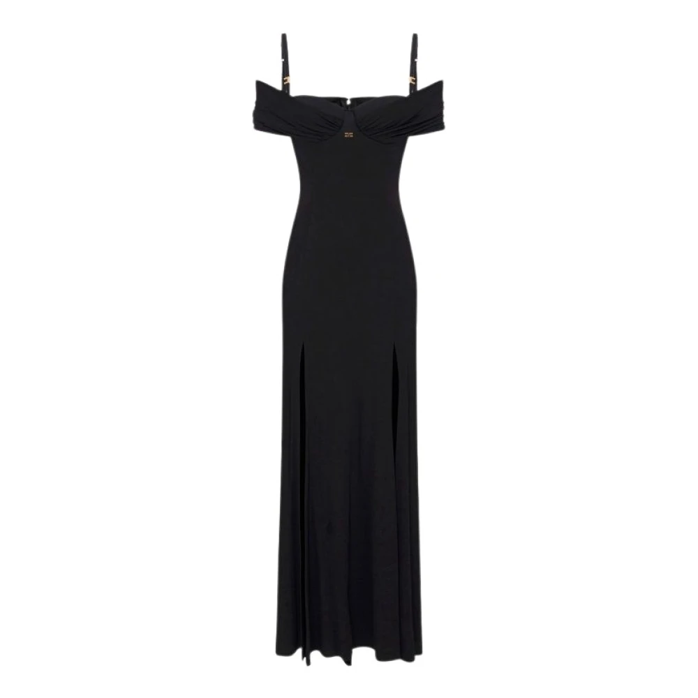 Elisabetta Franchi Donna Nero - Maxi Vestiti - Dresses - L