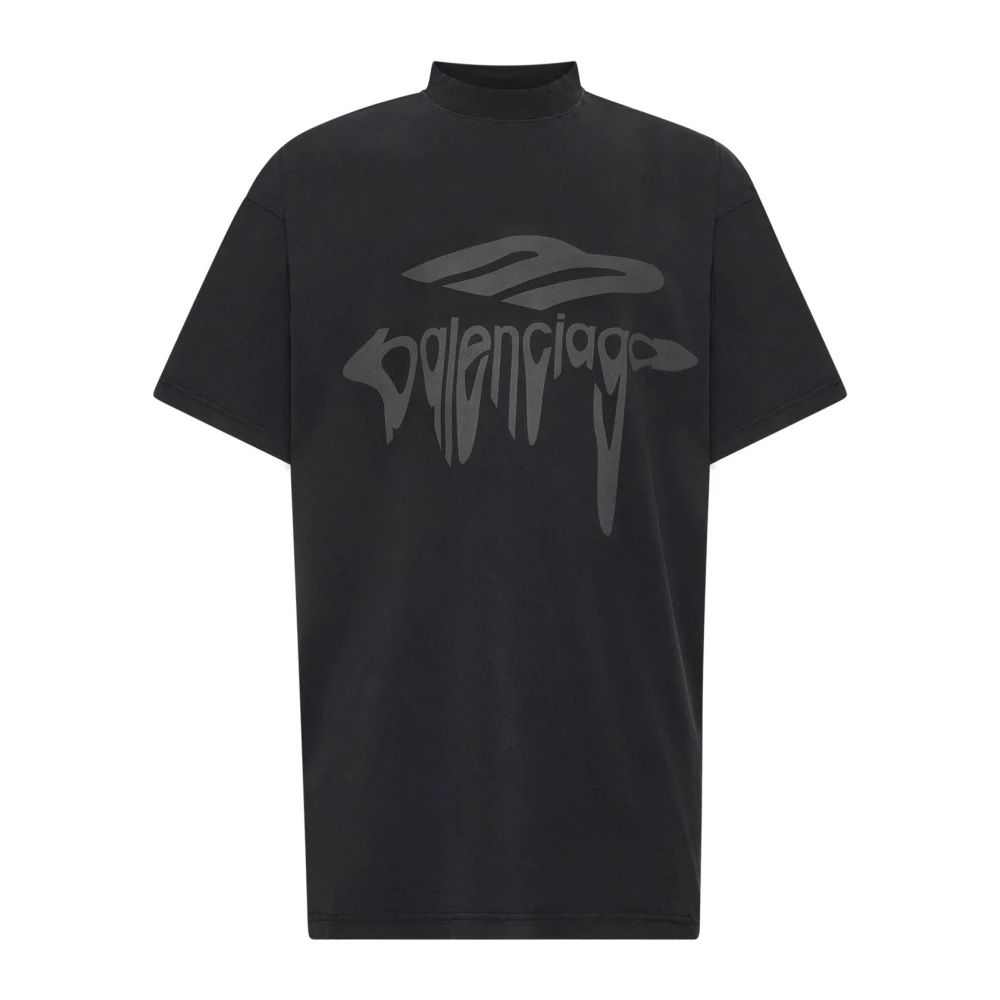 Balenciaga 3B Liquefied T-shirt Black Heren