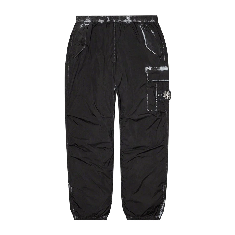 Stone Island Beperkte oplage Camo Cargo Pant Zwart Black Heren