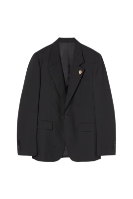 Single-breasted GG Wool Blazer