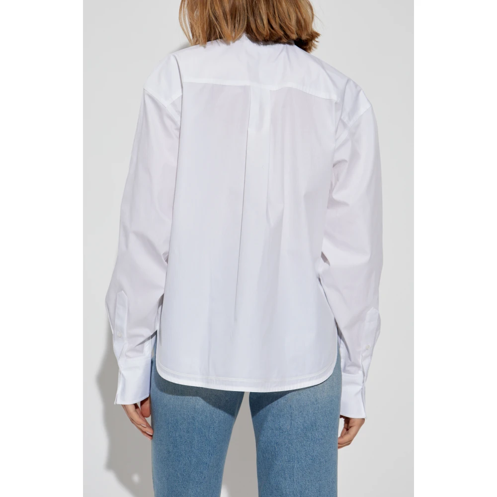 Victoria Beckham Katoenen shirt White Dames