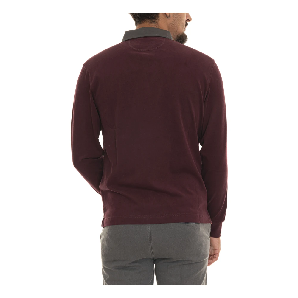 LA MARTINA Ruggero Lange Mouw Polo Shirt Red Heren
