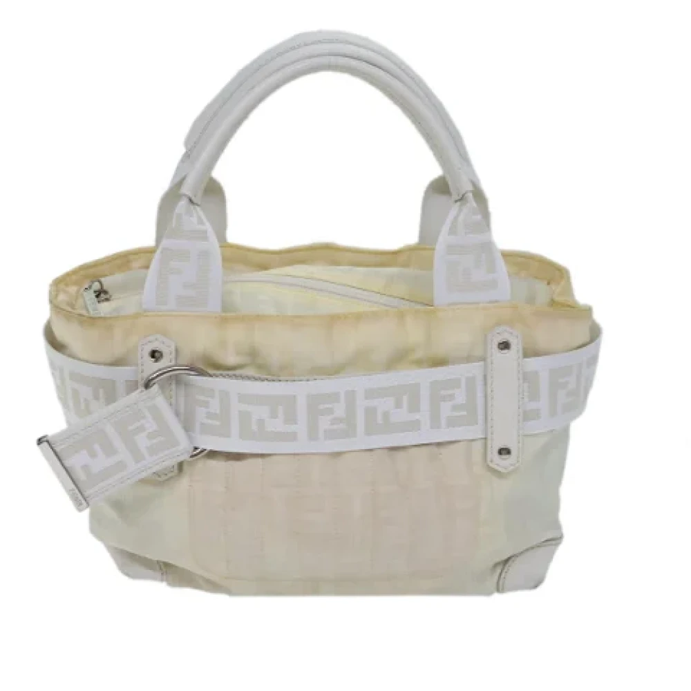 Fendi Vintage Pre-owned Canvas fendi-bags White Dames