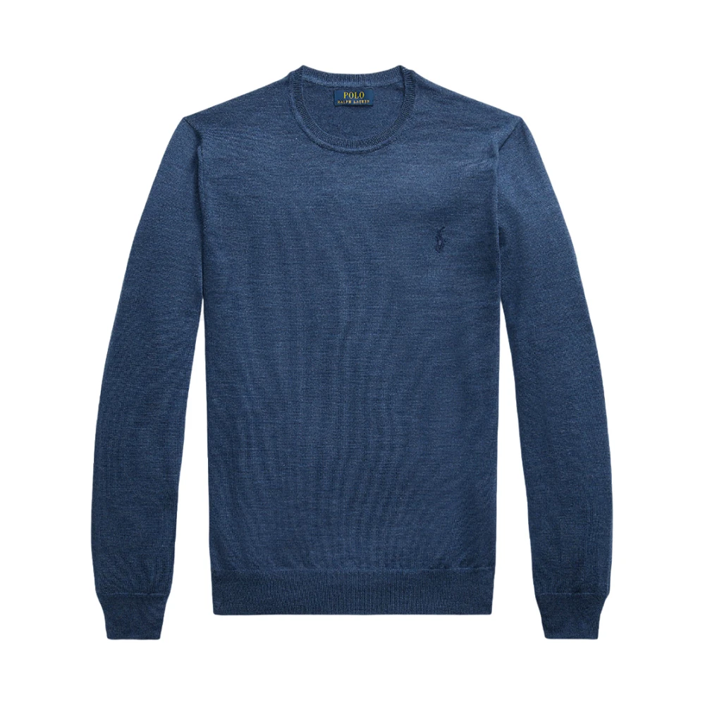 Ralph Lauren Men's Blue Round-Neck Knitwear, 2XL, Jumpers