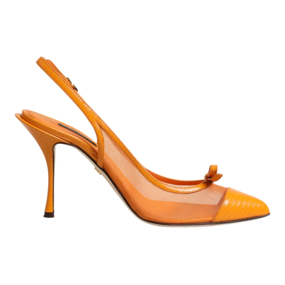 Dolce & Gabbana Women's Orange Pumps, 3 Uk, Slingback Heels