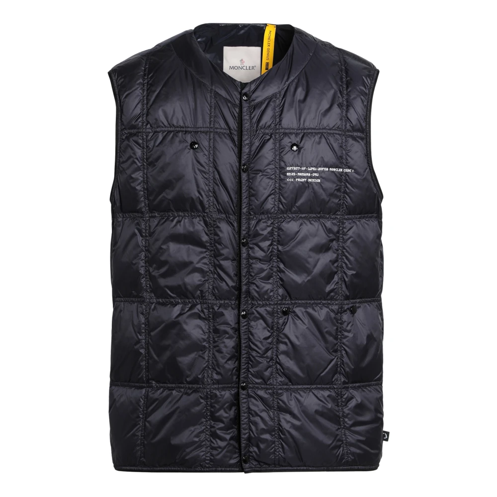Moncler - Jackets > Vests - Blue - Moncler - Modalova