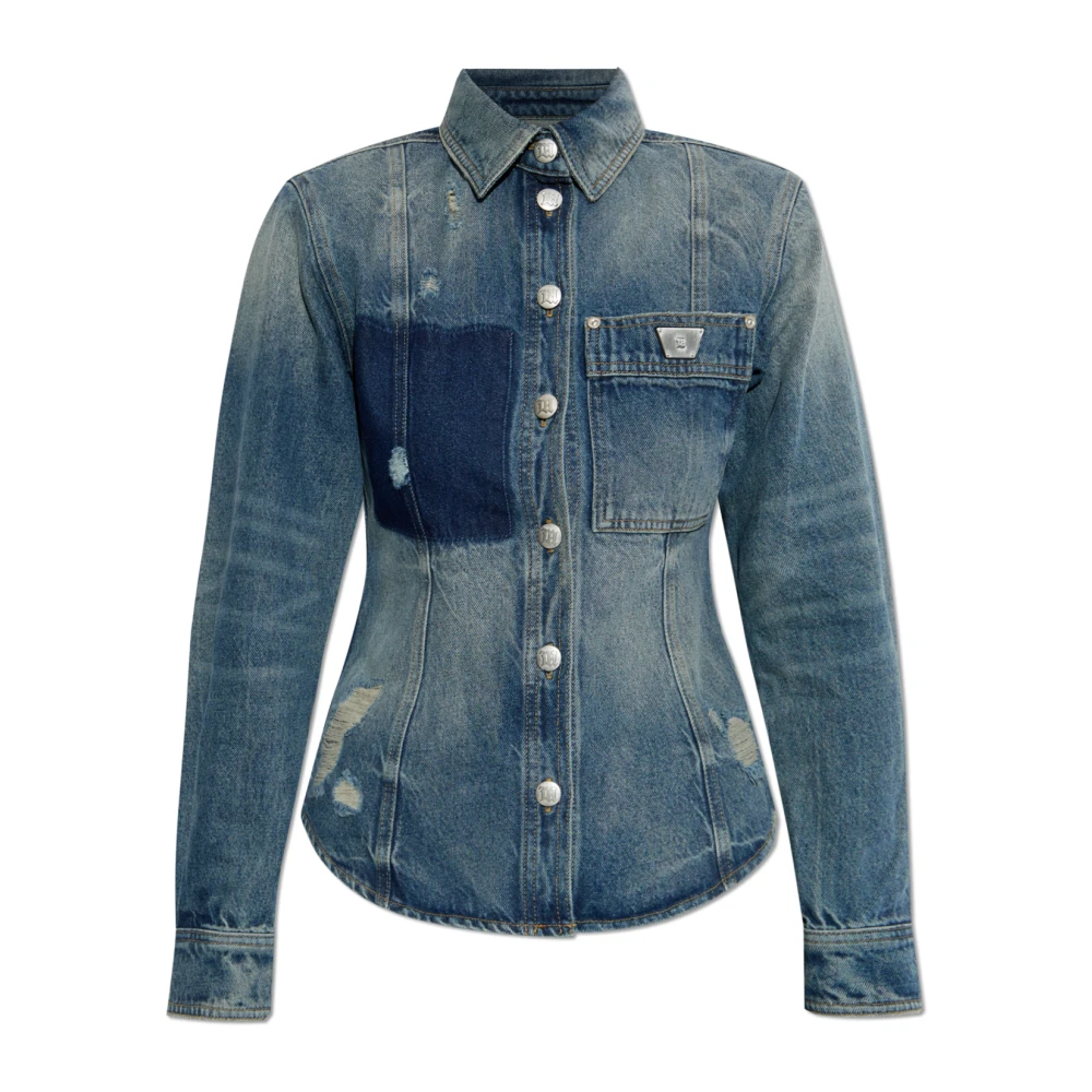 Misbhv Vrouw Blauw Jassen Dames, Xs, Denim, Denim Jas